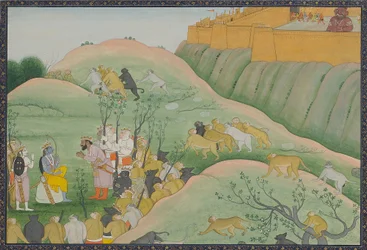 Vibhishana si inchina davanti a Rama
